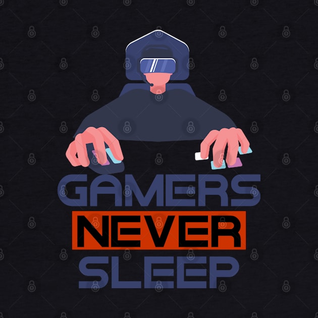 Gamers Never Sleep by BeeFest